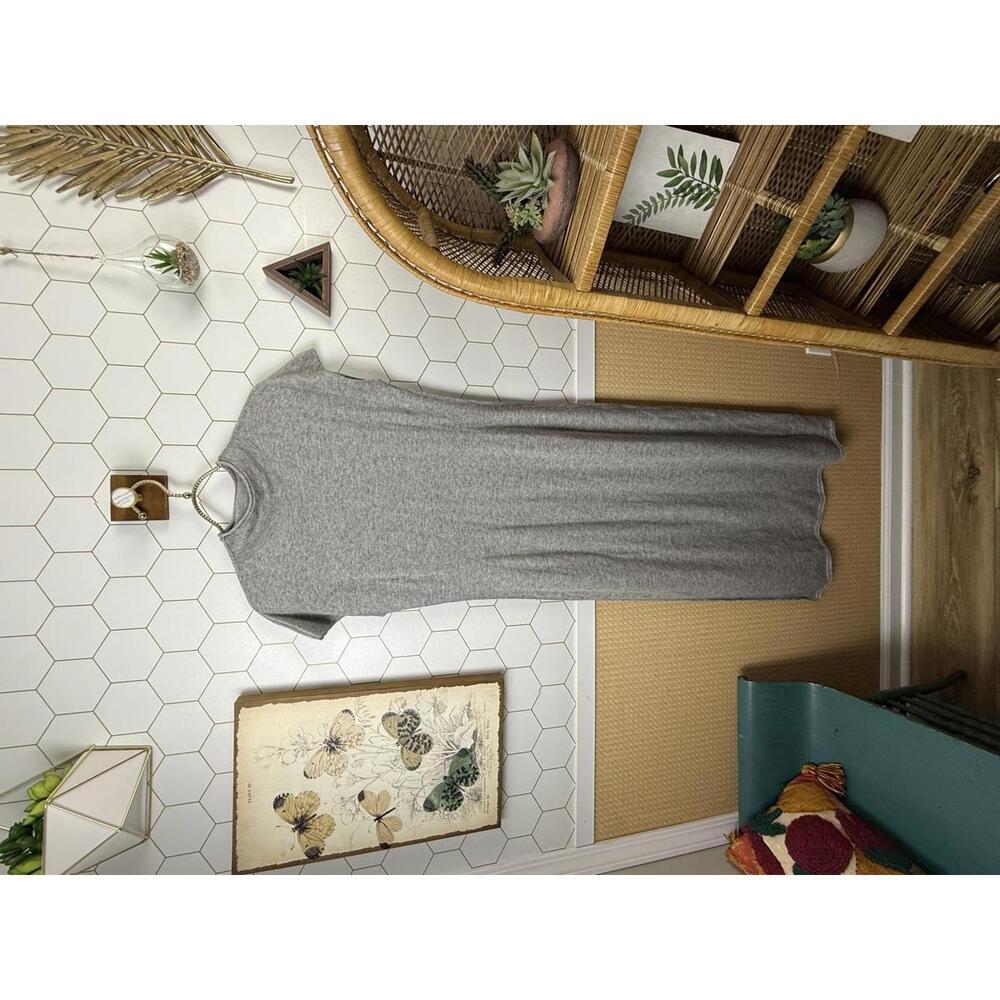 Peruvian Connection Gray Cotton Alpaca Blend Sweater Dress - Size - Medium